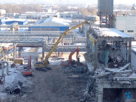 Демонтаж Турбинного Цеха в осях 1-22 на Казанской ТЭЦ-2-1